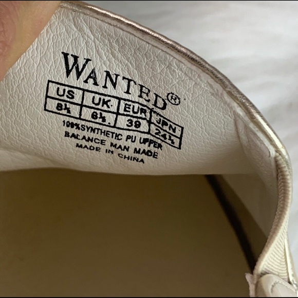 💕Wanted brand-Gold Astroid Slip-on Sneakers (8.5) - Picture 12 of 13